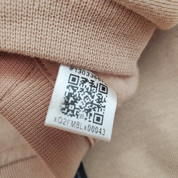 adidas Stadium Fleece Badge of Sport Crew Sweatshirt Beige Loose Fit Mens Sz XL - Picture 16 of 16